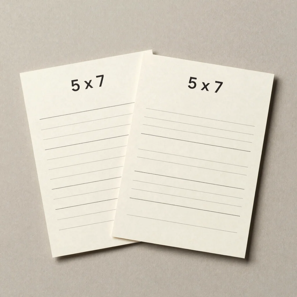 Table Menu Cards